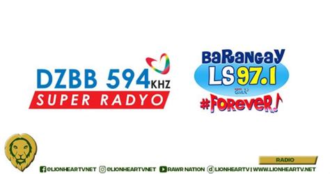 Super Radyo DZBB and Barangay LS 97.1: Consistently.